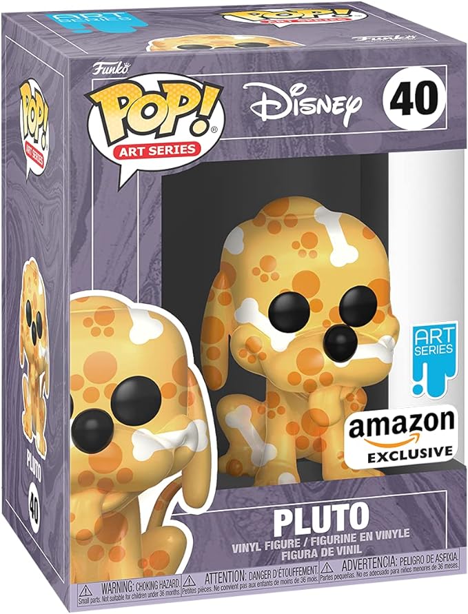 Funko Pop! Artist Series: Disney Treasures from The Vault - Pluto Vinyl Figure, Amazon Exclusive with Pop Protector