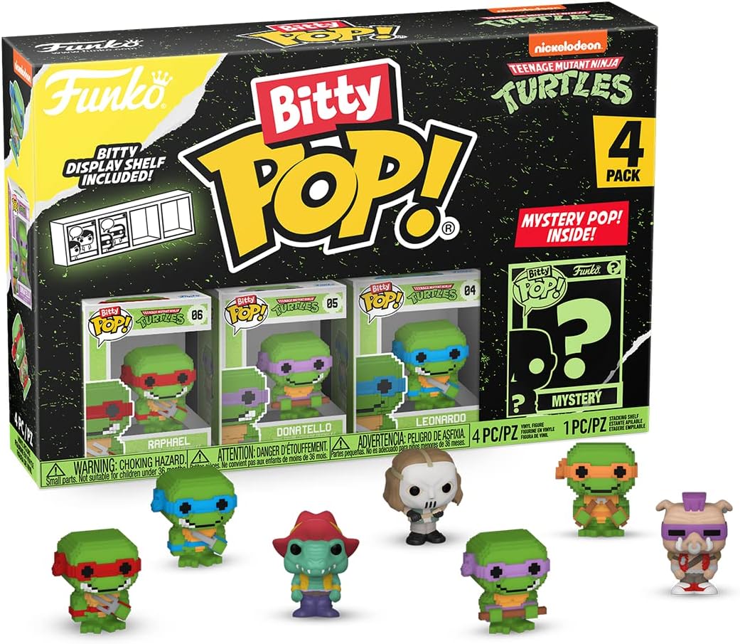 Funko Bitty Pop! Teenage Mutant Ninja Turtles Mini Collectible Toys 4-Pack