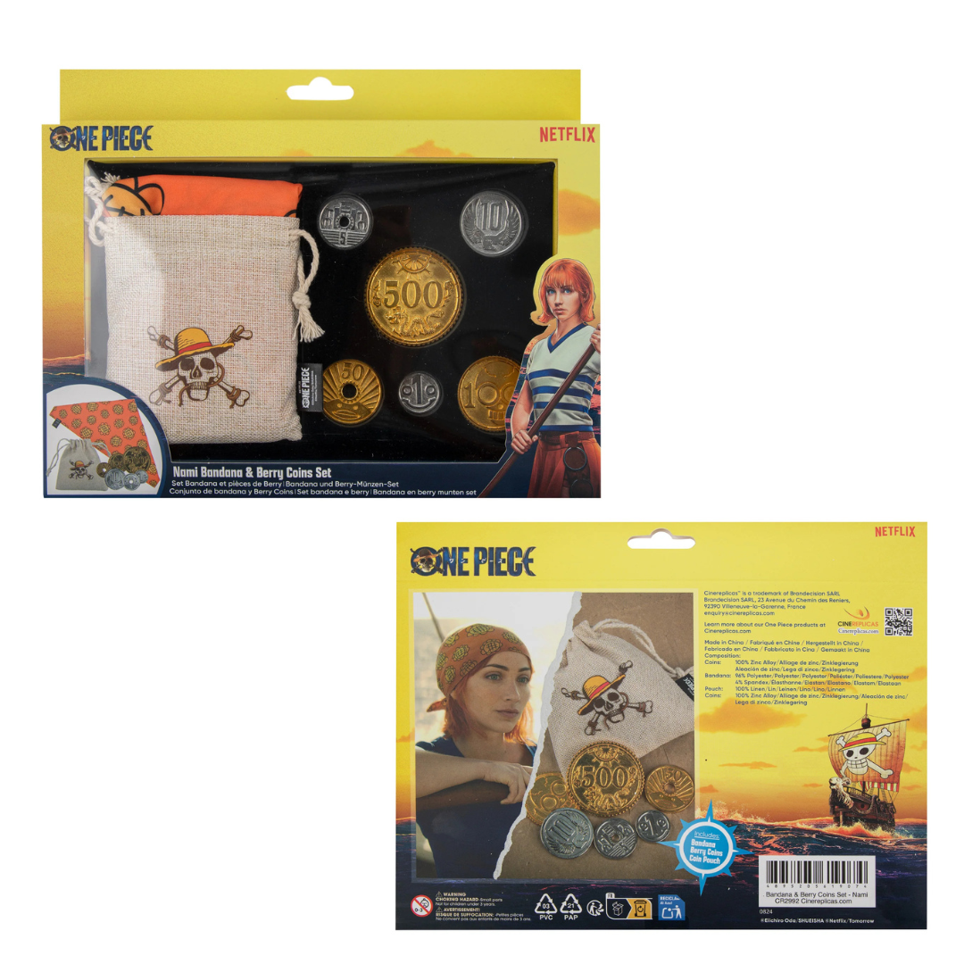 Cinereplicas One Piece Nami Bandana & Berry Coins Collectible