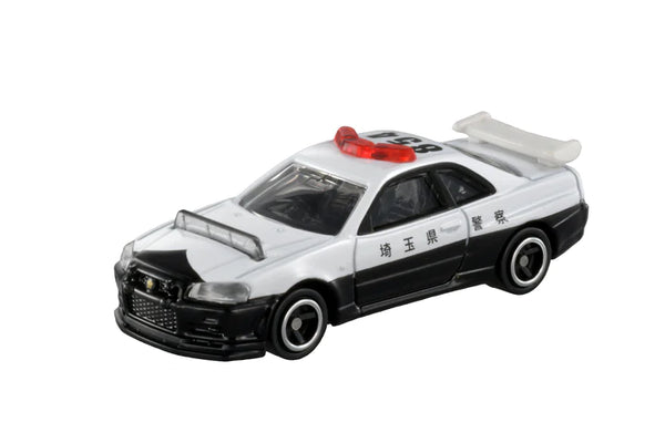 Tomica No.1 Nissan Skyline GT-R BNR34 Police Car Diecast Scale Model Collectible Car