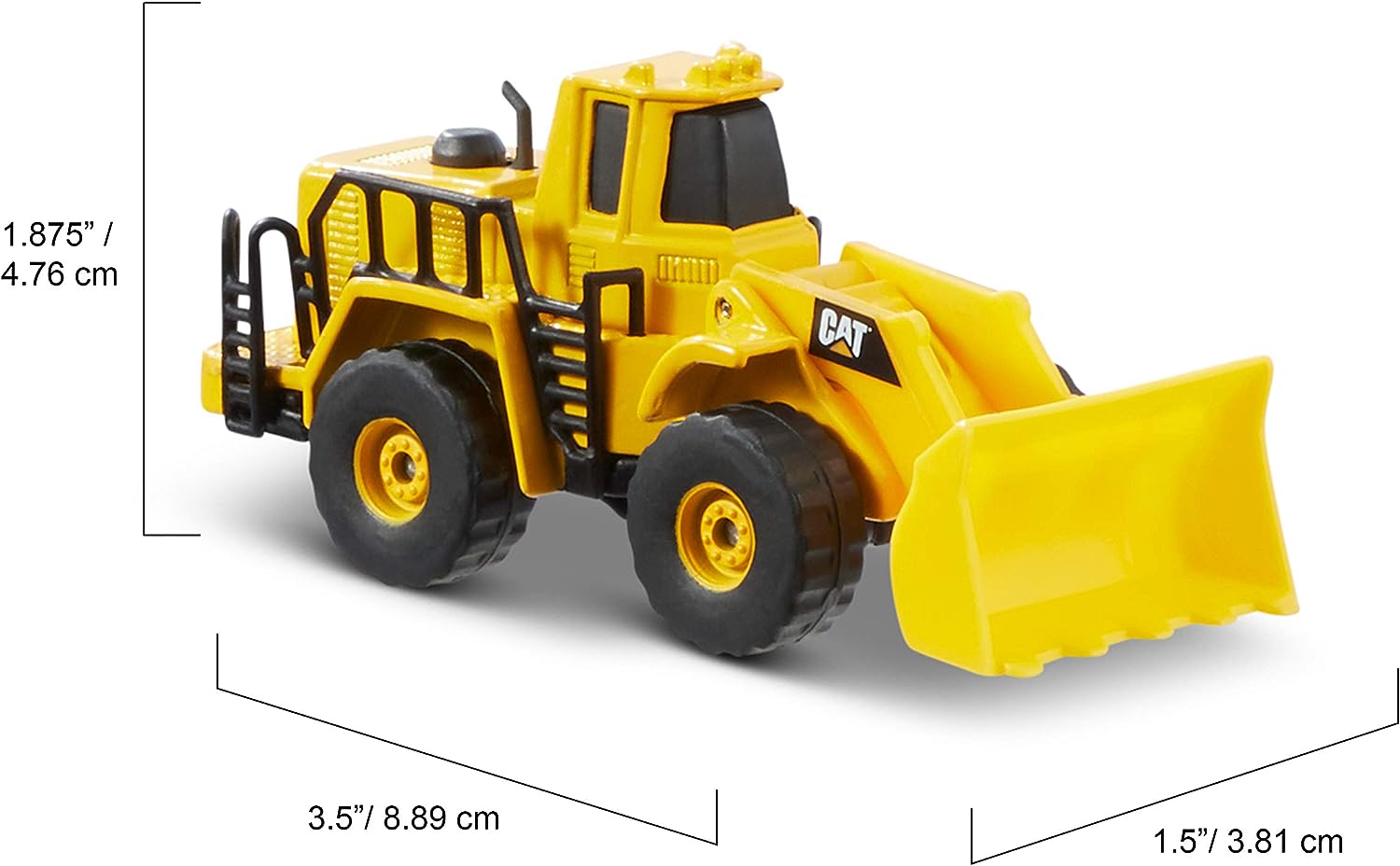 CAT Die Cast Toy Includes Wheel Loader, Excavator and Steam Roller Construction Vehicle Playset (3 Pieces)