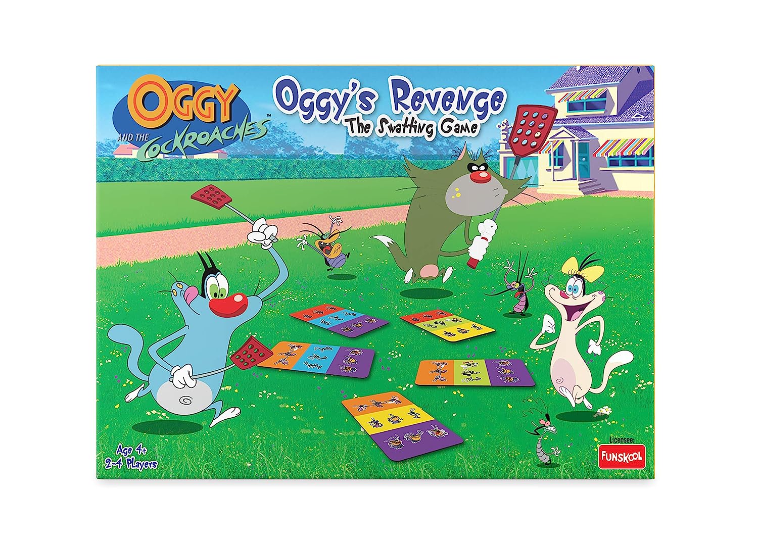 Funskool Oggy's Revenge, The Swatting Game, Family Entertainment Game, Kids and Family, 2-4 Players