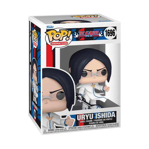 Funko Pop! Uryu Ishida vinyl figure packaging from Bleach on a white background
