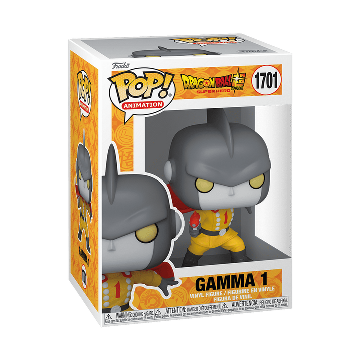 Gamma 1 from Dragon Ball Super with window display packaging, on a white background.