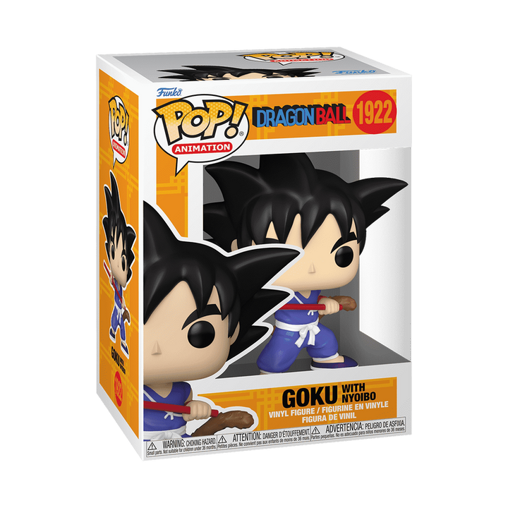 Funko Pop! Dragon Ball Z figure packaging with character illustration on a white background