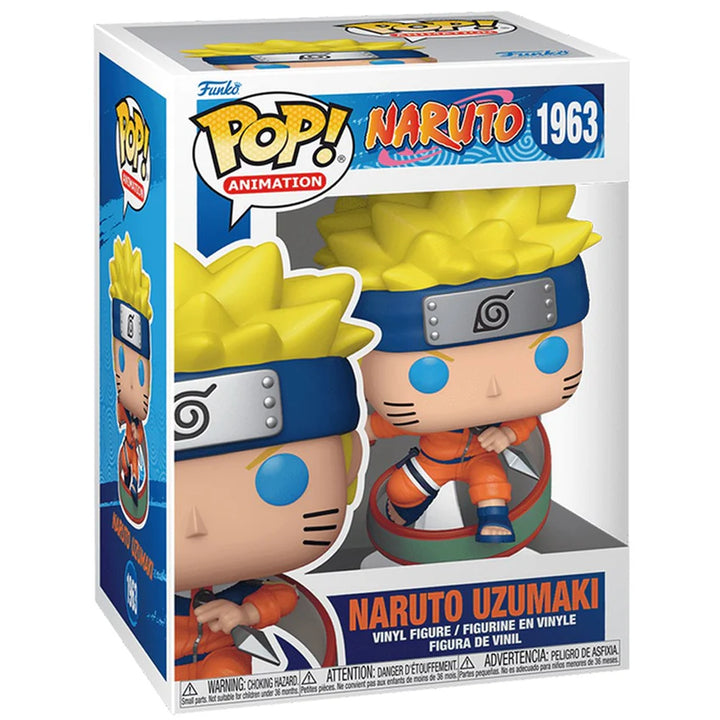 Boxed Funko Pop! Naruto Classic vinyl figure no. 1963, featuring Naruto Uzumaki in orange ninja attire.