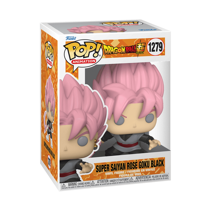 Funko Pop! Animation packaging featuring Super Saiyan Rosé Goku Black from Dragon Ball Z.