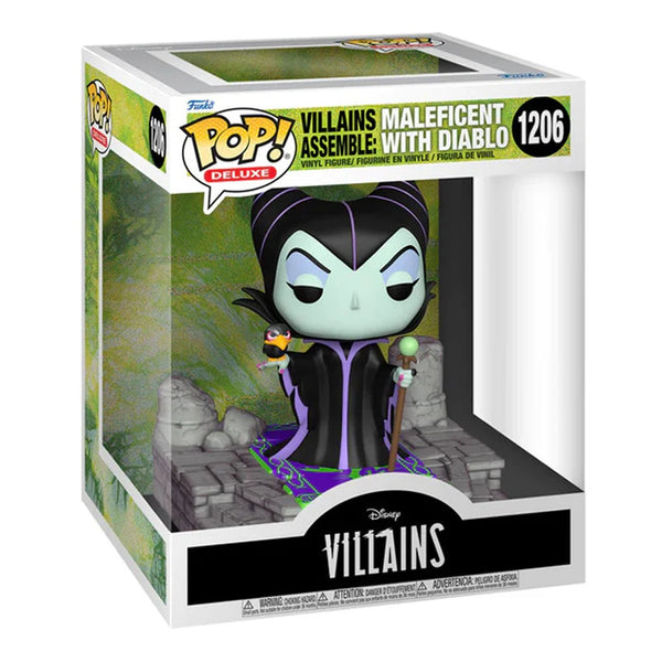 Maleficent Deluxe Funko Pop figure with Diablo