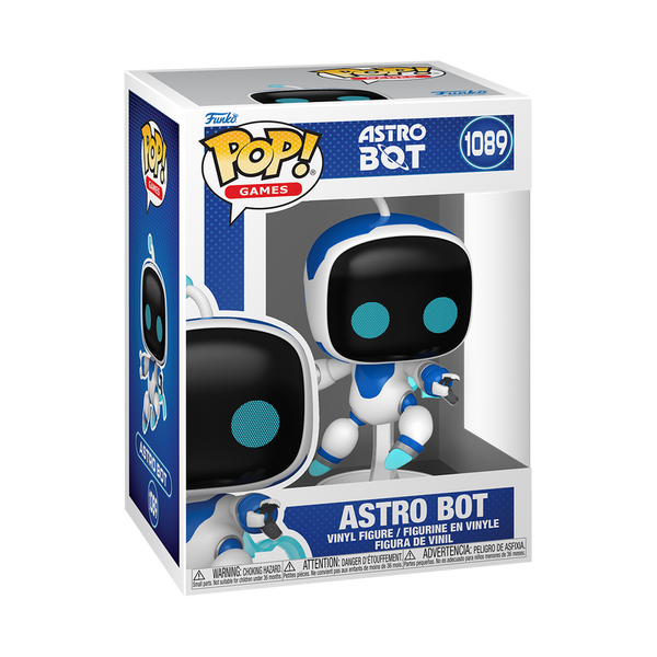 Funko Pop! Astro Bot vinyl figure packaging on a white background