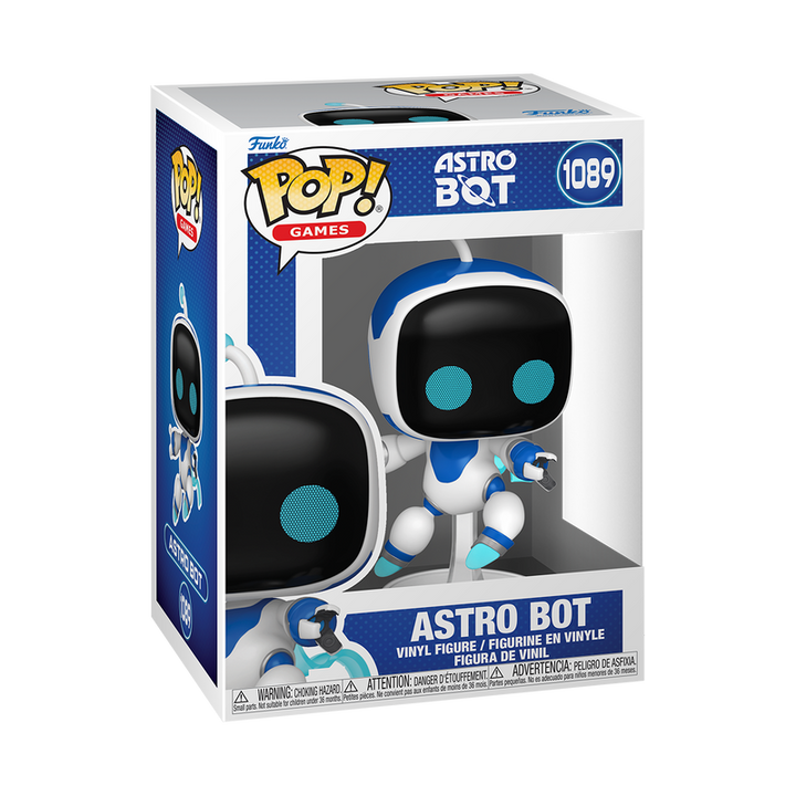 Funko Pop! Astro Bot vinyl figure packaging on a white background