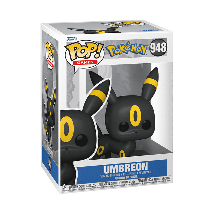 Funko Pop! Games packaging of Umbreon from Pokémon on a white background