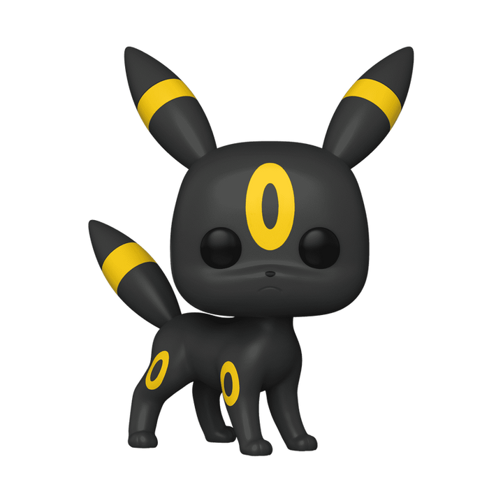 Black and yellow Pokémon figure on a white background