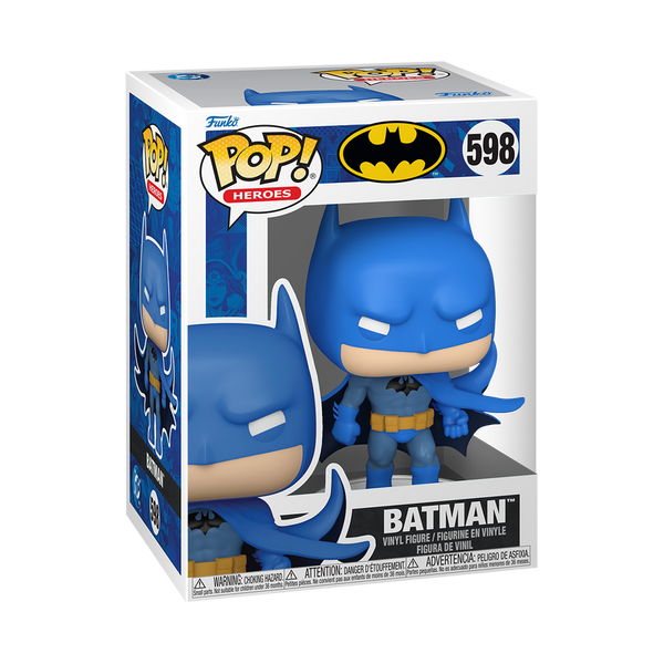 Boxed Funko Pop! Heroes Batman (DC New Classics) figure showing front and side window packaging.