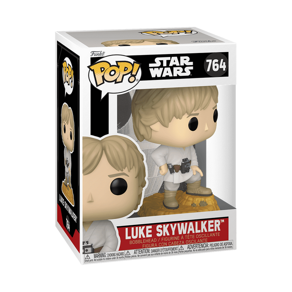 Funko Pop! Luke Skywalker figure in packaging with Star Wars branding