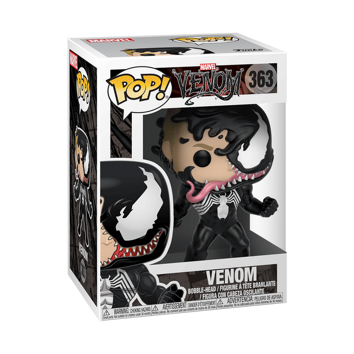 Funko Pop! Venom figure packaging with Marvel branding