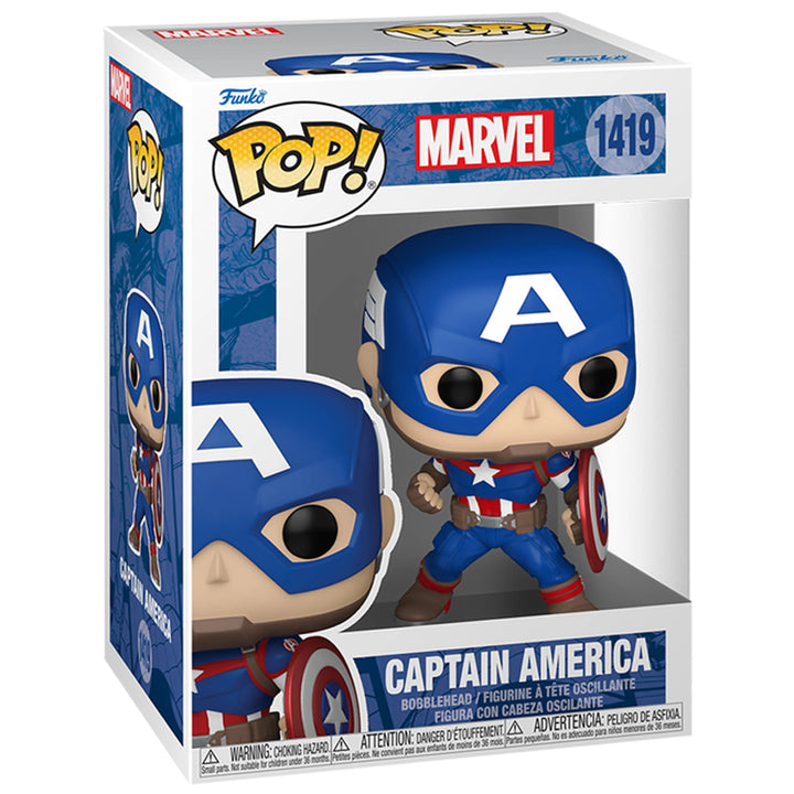 Funko Pop! Marvel: Marvel NC Captain America – Blue Balloon Toys