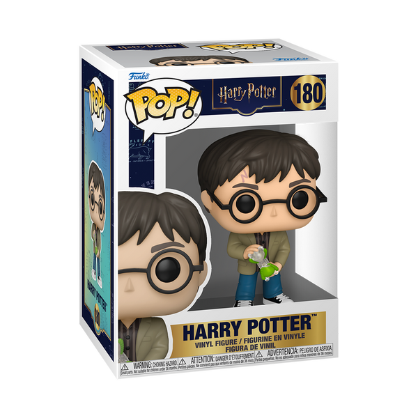Funko Pop! Harry Potter with Hourglass box showing the figure inside and Harry Potter branding