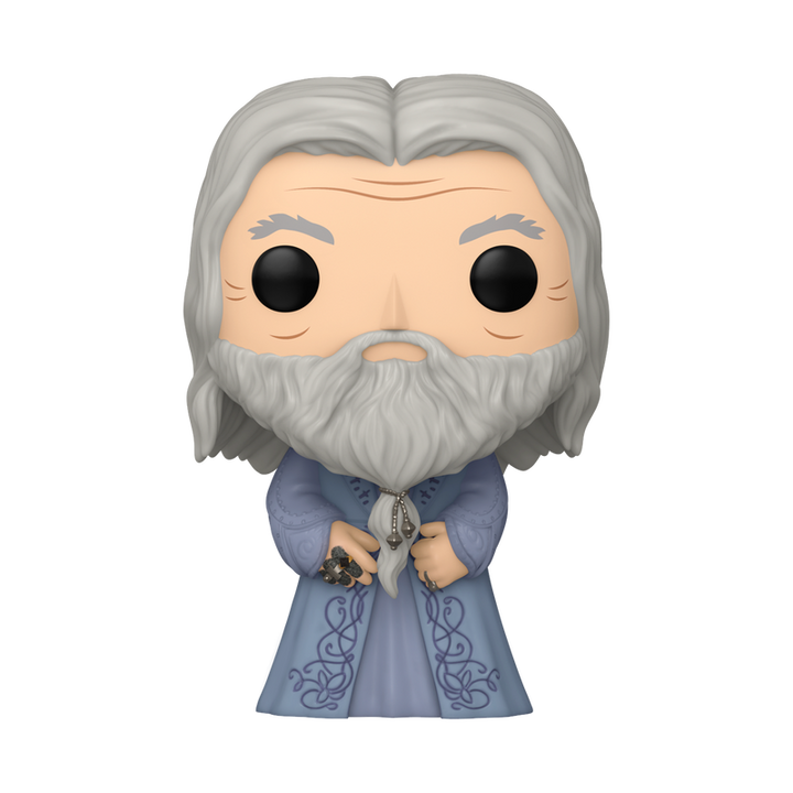 Funko Pop! vinyl figure of Albus Dumbledore holding a Horcrux ring on a white background