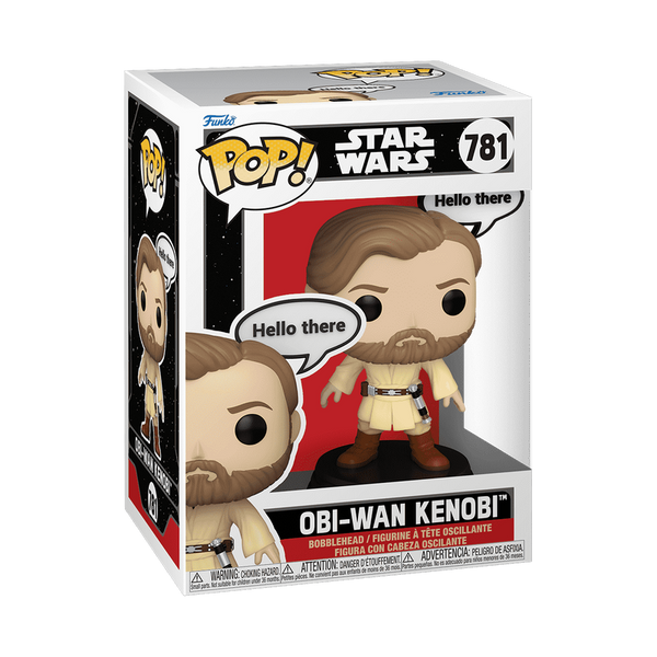 Funko Pop! packaging of Obi-Wan Kenobi from Star Wars