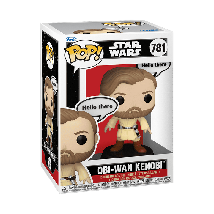 Funko Pop! packaging of Obi-Wan Kenobi from Star Wars