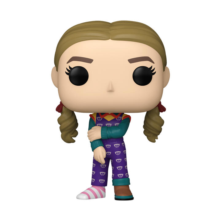 Funko Pop! vinyl figure of Holly Wheeler in colorful outfit and braids on a white background.