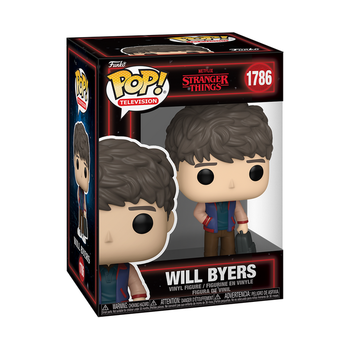 Boxed Funko Pop! TV Stranger Things Season 5 Will Byers figure showing front and side packaging.