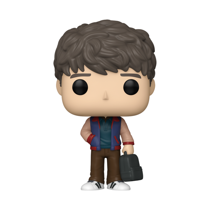 Funko Pop! vinyl figure of Will Byers holding bag in casual outfit on a white background.