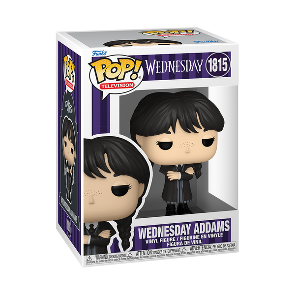Funko Pop! Wednesday Addams vinyl figure packaging on a white background