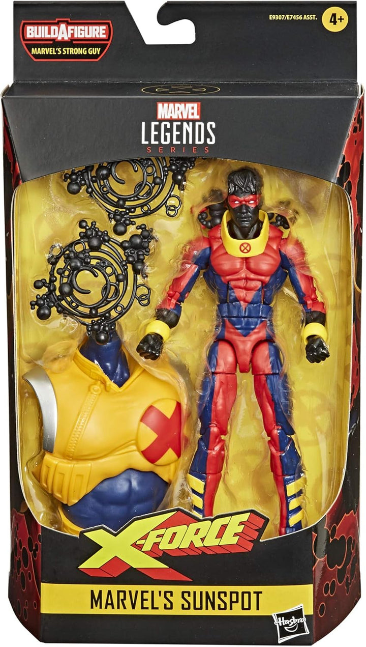 Marvel Legends X-Force Marvel's Sunspot figure in packaging