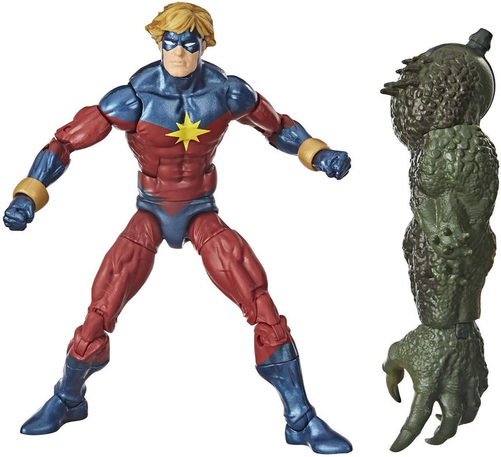  Mar-vell Superhero action figure with a green alien creature on a white background
