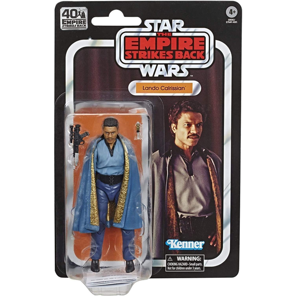 Lando Calrissian action figure in packaging with 'Star Wars' branding