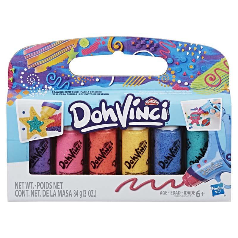 Play-Doh DohVinci Sparkle 6-Pack Drawing Compound