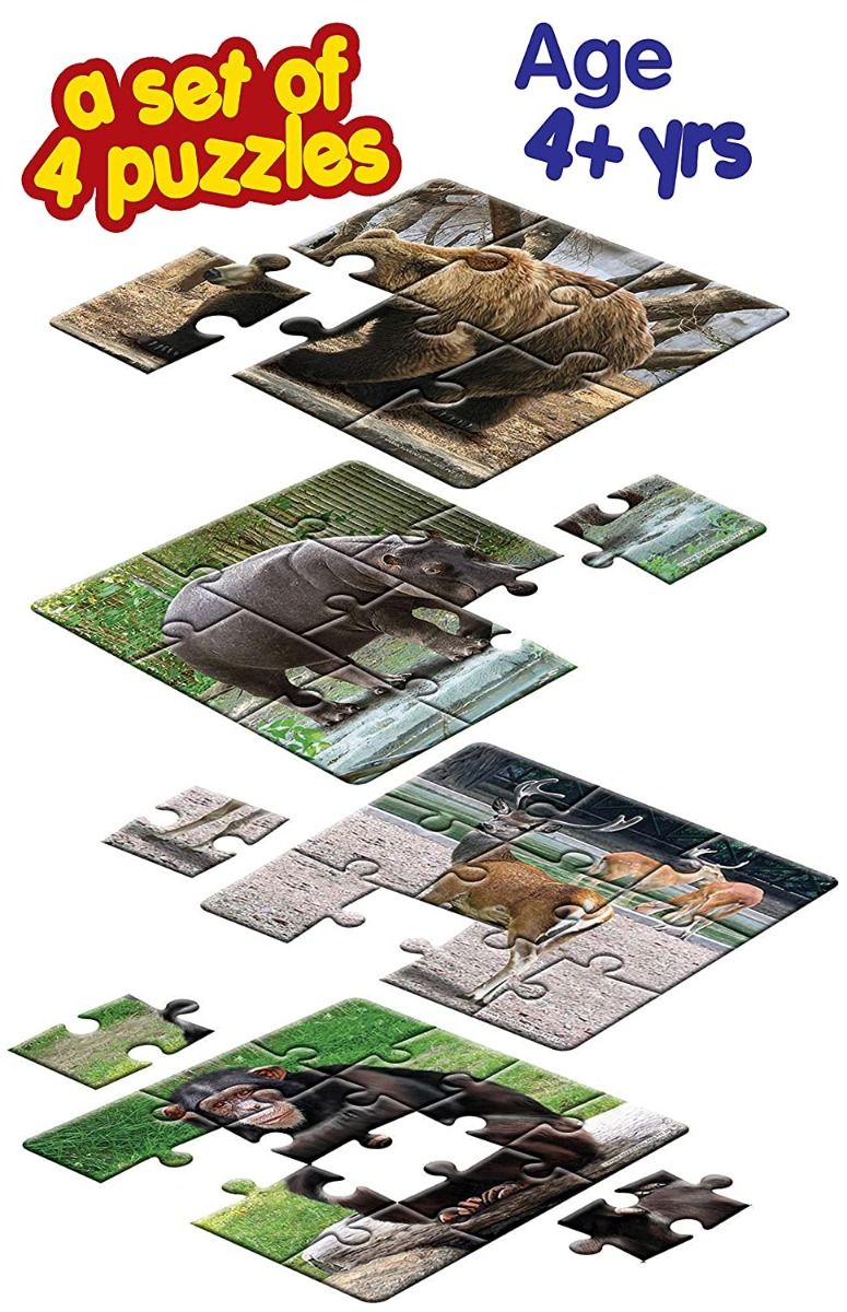 Frank In The Zoo Puzzle For (36 Pcs)