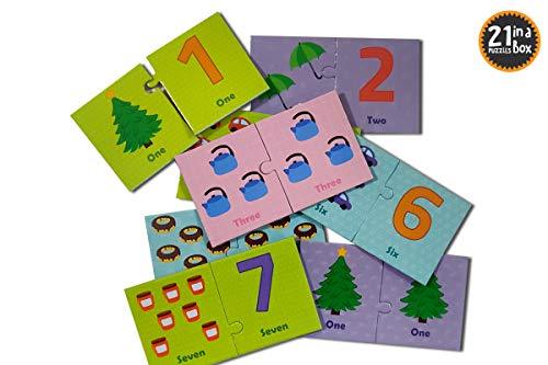 Pegasus Games & Puzzles - Numbers - 2 Piece Self Correcting Puzzles