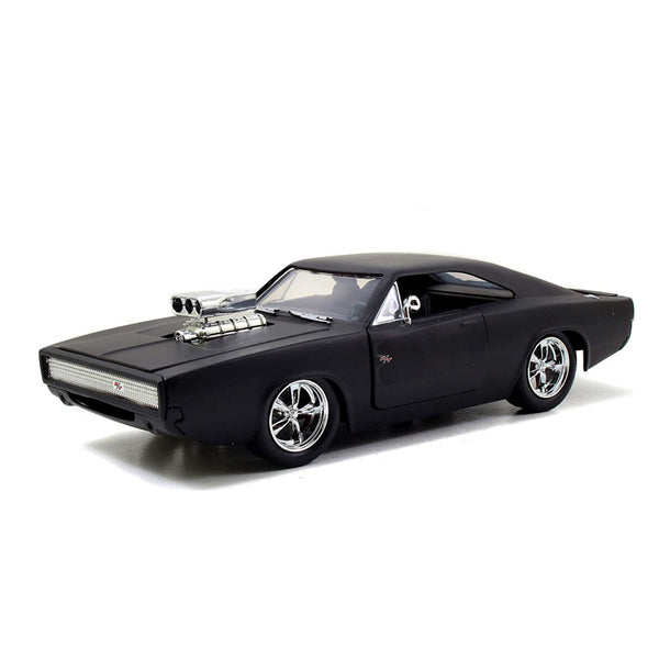 Jada Fast & Furious Matte Black 1:24 1970 Dodge Charger (Street) Diecast Car
