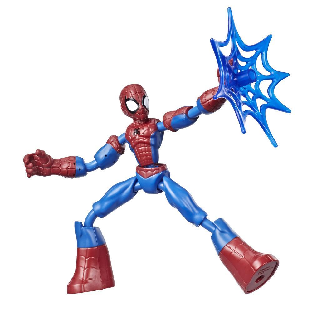 Marvel Spider-Man Bend and Flex Spider-Man Action Figure, 6-Inch Flexible Figure, Includes Web Accessory